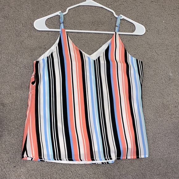 Japna Polyester Striped Tank Top - Picture 3 of 4